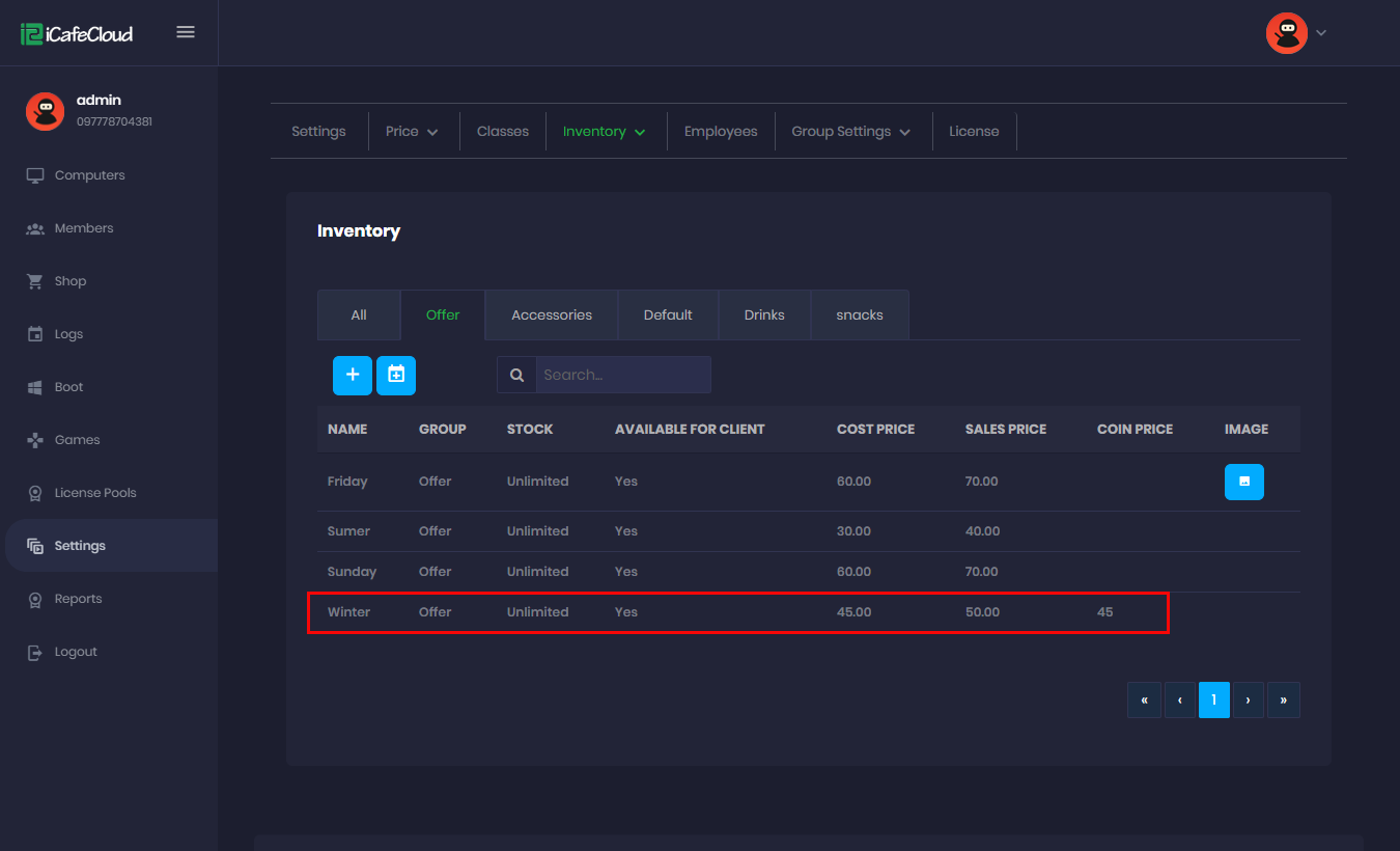 Icafecloud wiki client balance