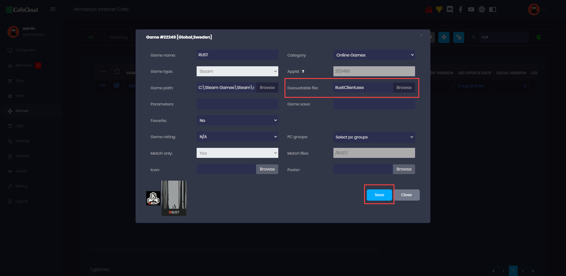 Icafecloud wiki stop bypassing icafemenu client